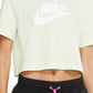 Camiseta curta Nike Sportswear Cotton Logo Feminina Verde Tamanho GG