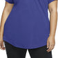 Camiseta Nike Sportswear Feminina de Algodão com Logotipo Azul Tamanho 1X