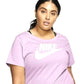 Camiseta Nike Sportswear Essential Graphic Feminina Rosa Tamanho 3X