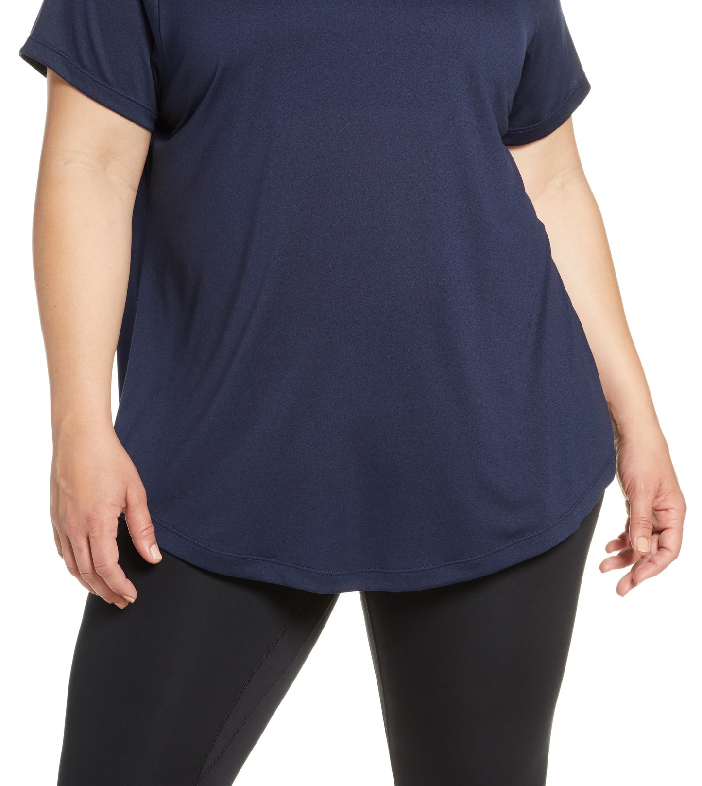 Camiseta de treino Nike Plus Dry Legend feminina, azul, tamanho 1X