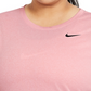 Camiseta de treino Nike Dry Legend feminina, azul, tamanho 2X