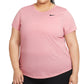 Camiseta de treino Nike Dry Legend feminina rosa tamanho 3X