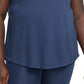 Camiseta curta Nike Dri Fit Logo Feminina Azul Tamanho 1X