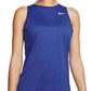 Camiseta regata Nike Dri Fit Training Feminina Azul Tamanho Grande