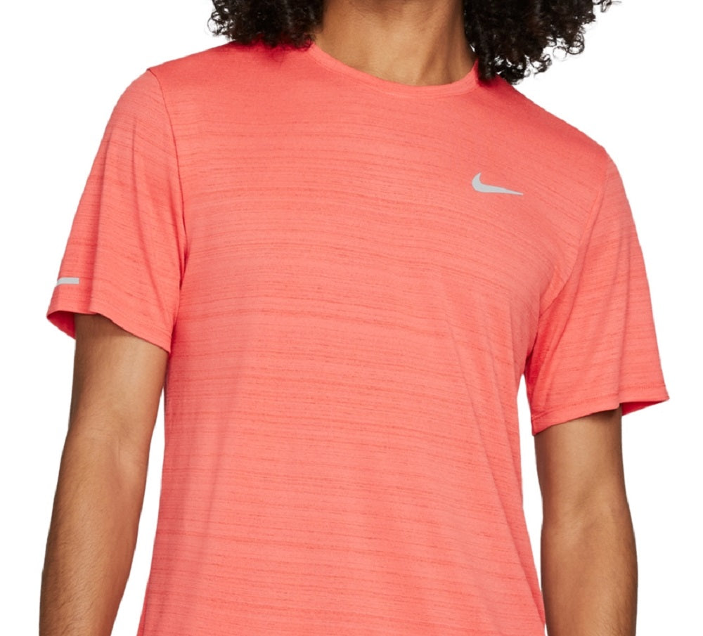 Camiseta Nike Dri Fit Miler Masculina Laranja Tamanho GG