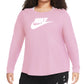 Camiseta Nike Feminina Cotton Graphic Rosa Tamanho 3X