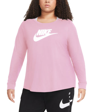 Camiseta Nike Feminina Cotton Graphic Rosa Tamanho 3X