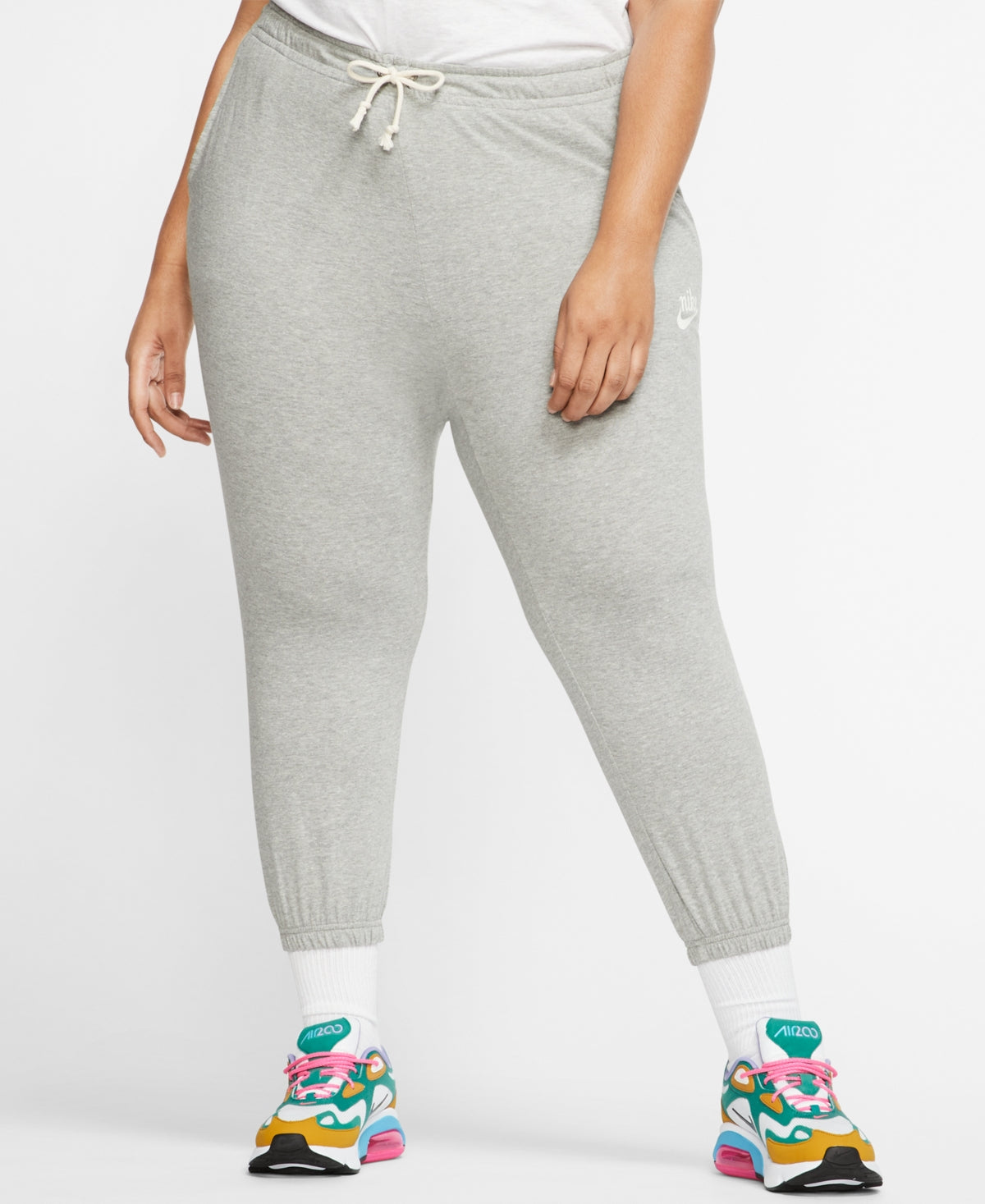 Calça Capri Nike Gym Vintage Feminina Azul Tamanho 1X