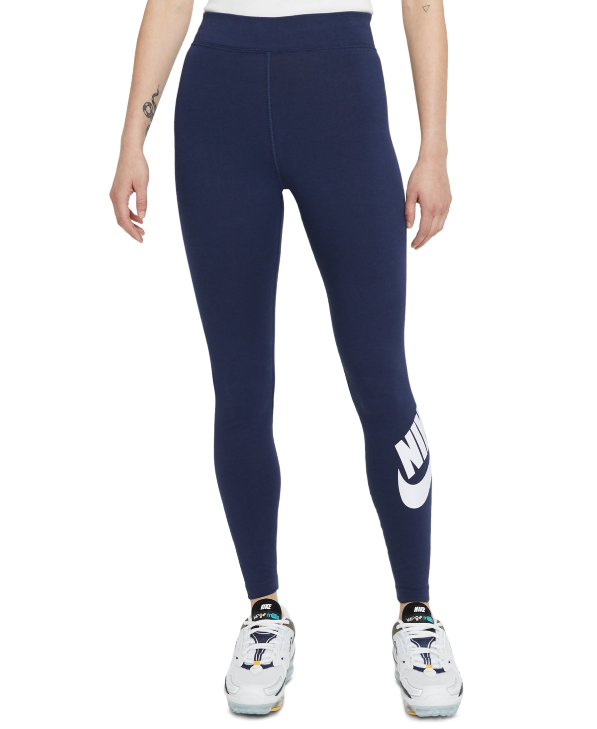 Legging Nike Plus Essential Feminina Cintura Alta Azul Tamanho 2X