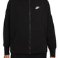 Moletom Nike Sports Essentials Full Zip Feminino Preto Tamanho P