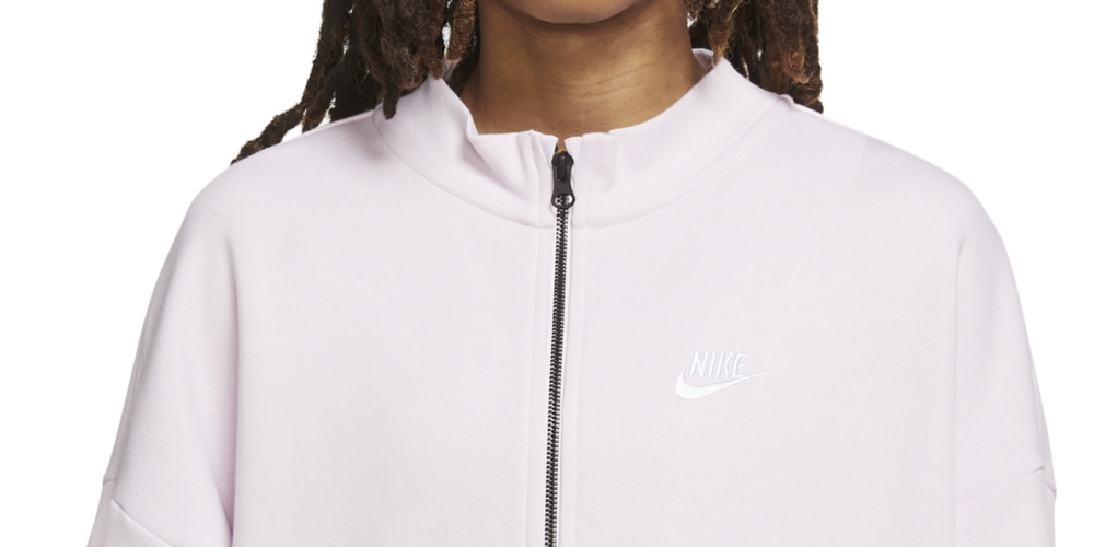 Cardigan Nike Essential Fleece Feminino Rosa Tamanho P
