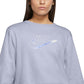 Camiseta Nike Easy Fleece Crewneck Feminina Azul Tamanho XS