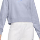 Camiseta Nike Easy Fleece Crewneck Feminina Azul Tamanho XS
