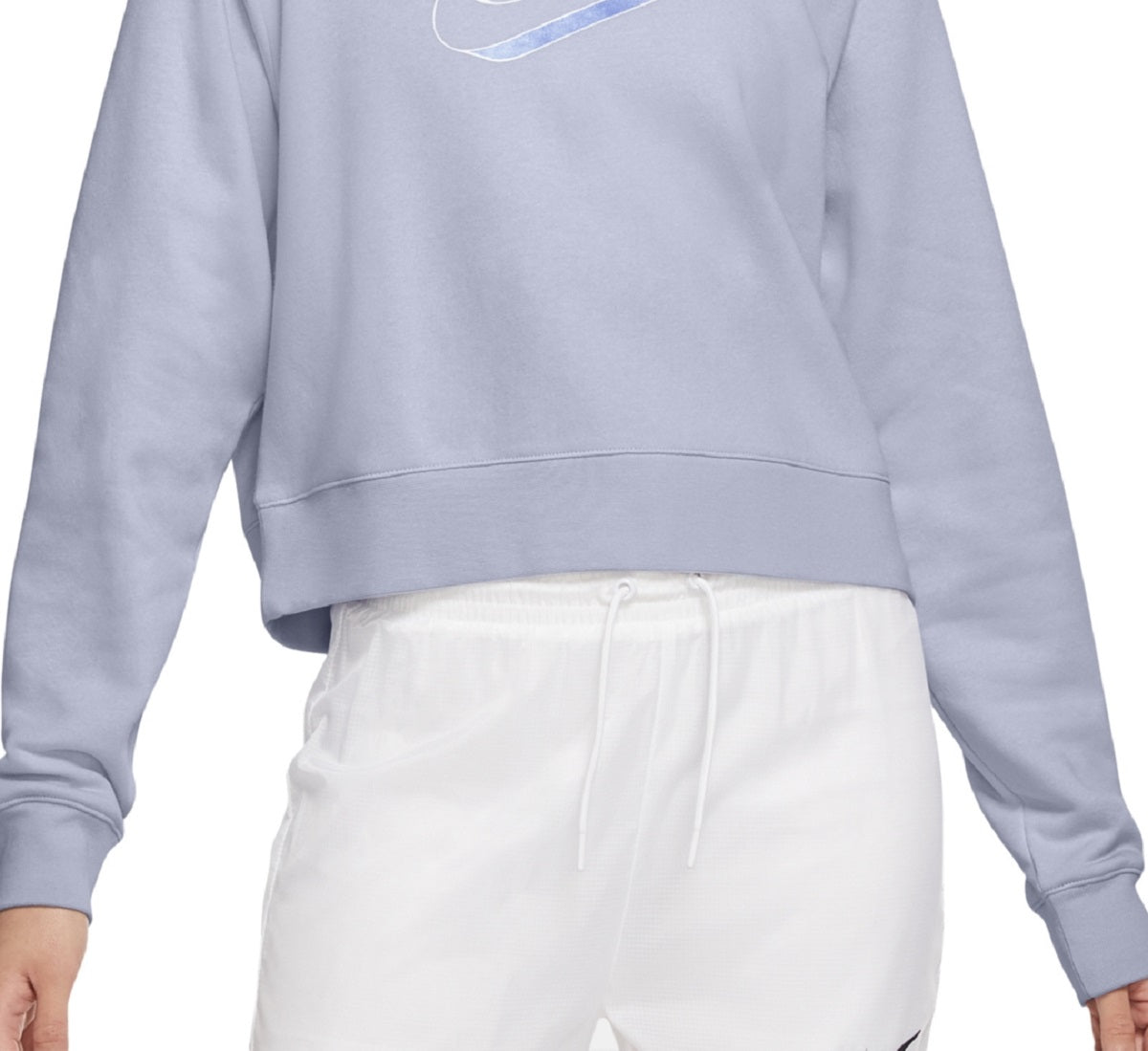 Camiseta Nike Easy Fleece Crewneck Feminina Azul Tamanho XS