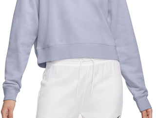Blusa Nike Easy Fleece Crewneck Feminina Azul Tamanho Grande