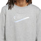 Blusa Nike Easy Fleece Crewneck Feminina Cinza Tamanho Médio