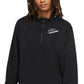 Blusa Nike Easy Fleece Meio Zíper Feminina Preta Tamanho Médio