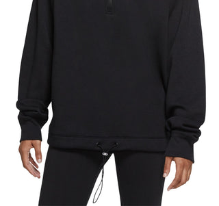 Blusa Nike Easy Fleece Meio Zíper Feminina Preta Tamanho Médio