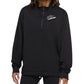 Blusa Nike Easy Fleece Meio Zíper Feminina Preta Tamanho Médio