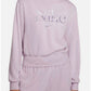 Moletom Nike Feminino Femme Logo Fleece Roxo Tamanho XS