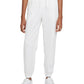 Calça de moletom Nike feminina com logotipo French Terry, branca, tamanho GG