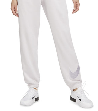 Calça de moletom Nike feminina com logotipo French Terry, roxa, tamanho GG