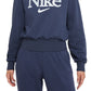 Moletom Nike Graphic Feminino Azul Tamanho 2X
