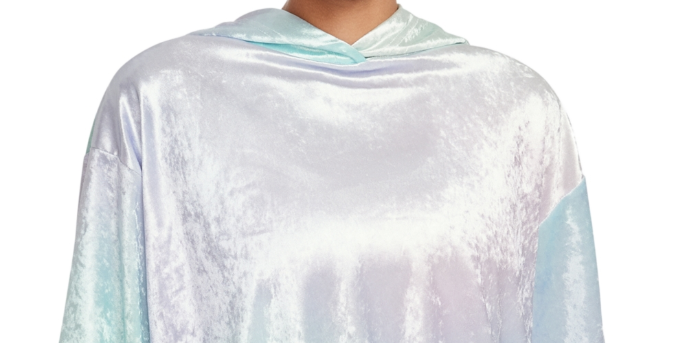 Moletom com capuz Nike Sportswear Velour feminino azul tamanho 1X