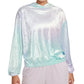 Moletom com capuz Nike Sportswear Velour feminino azul tamanho 2X