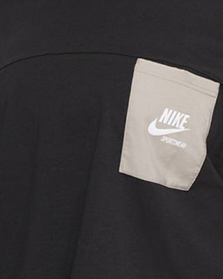 Camiseta Nike Feminina de Algodão com Bolso Preta Tamanho 2X