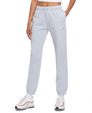 Calça de moletom Nike feminina de cintura média, cinza, tamanho 1X