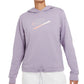 Moletom com capuz Nike Sportswear feminino roxo tamanho 2X