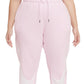 Calça de moletom Nike Sportswear Easy Fleece feminina rosa tamanho 1X