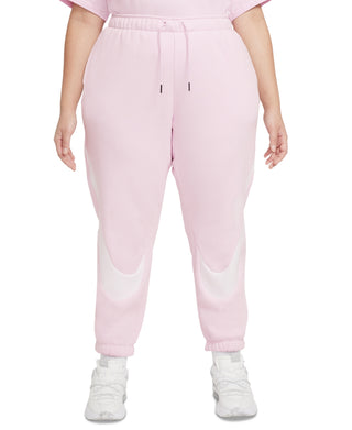 Calça de moletom Nike Sportswear Easy Fleece feminina rosa tamanho 1X