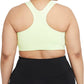 Sutiã esportivo Nike Dri Fit de suporte médio feminino, verde, tamanho 2X