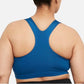 Sutiã esportivo Nike Icon Clash de suporte médio feminino, azul, tamanho 2X