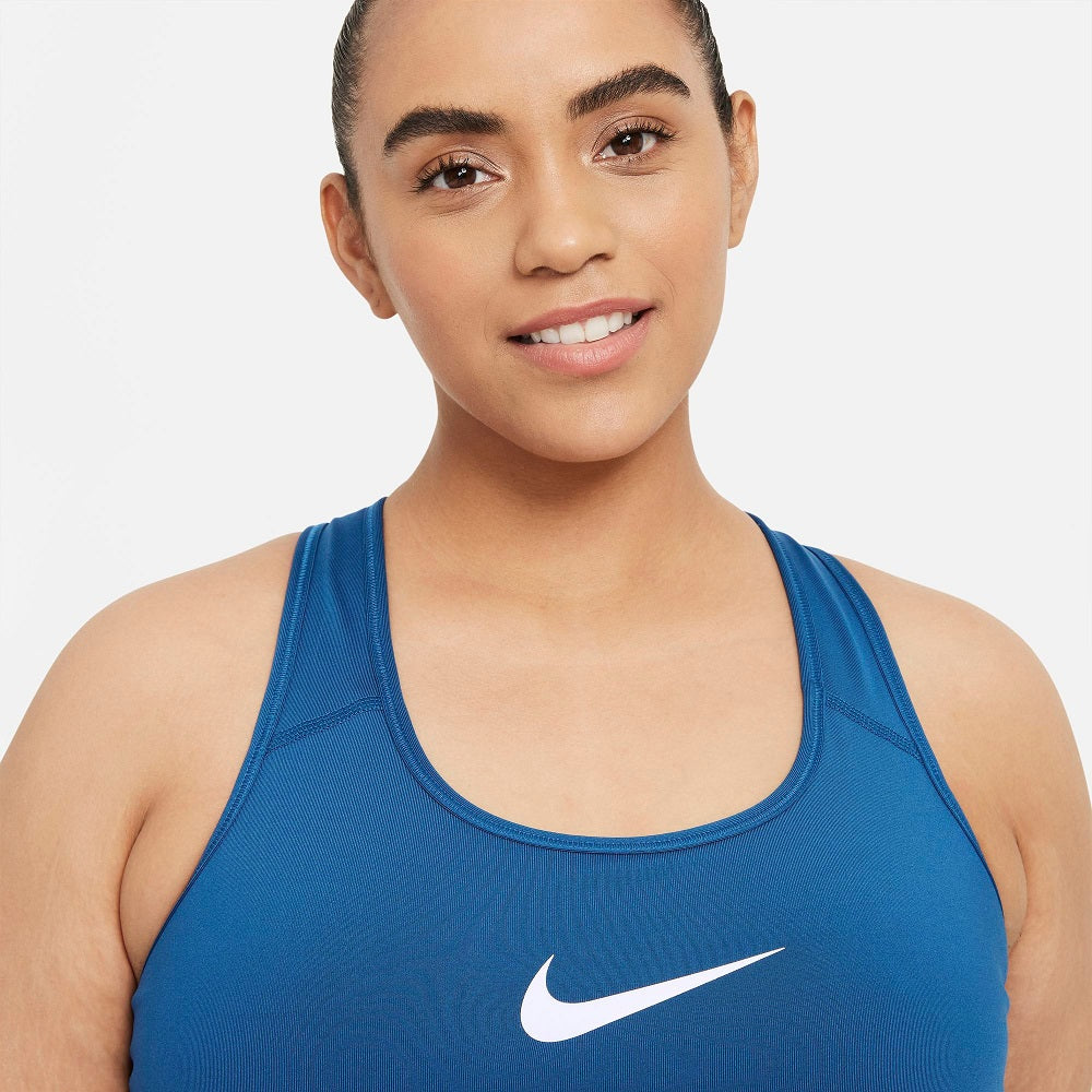 Sutiã esportivo Nike Icon Clash de suporte médio feminino, azul, tamanho 2X