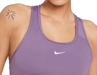 Sutiã esportivo Nike feminino com bojo de 1 peça e impacto médio, roxo