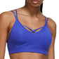 Sutiã esportivo Nike feminino com tiras, azul, tamanho médio