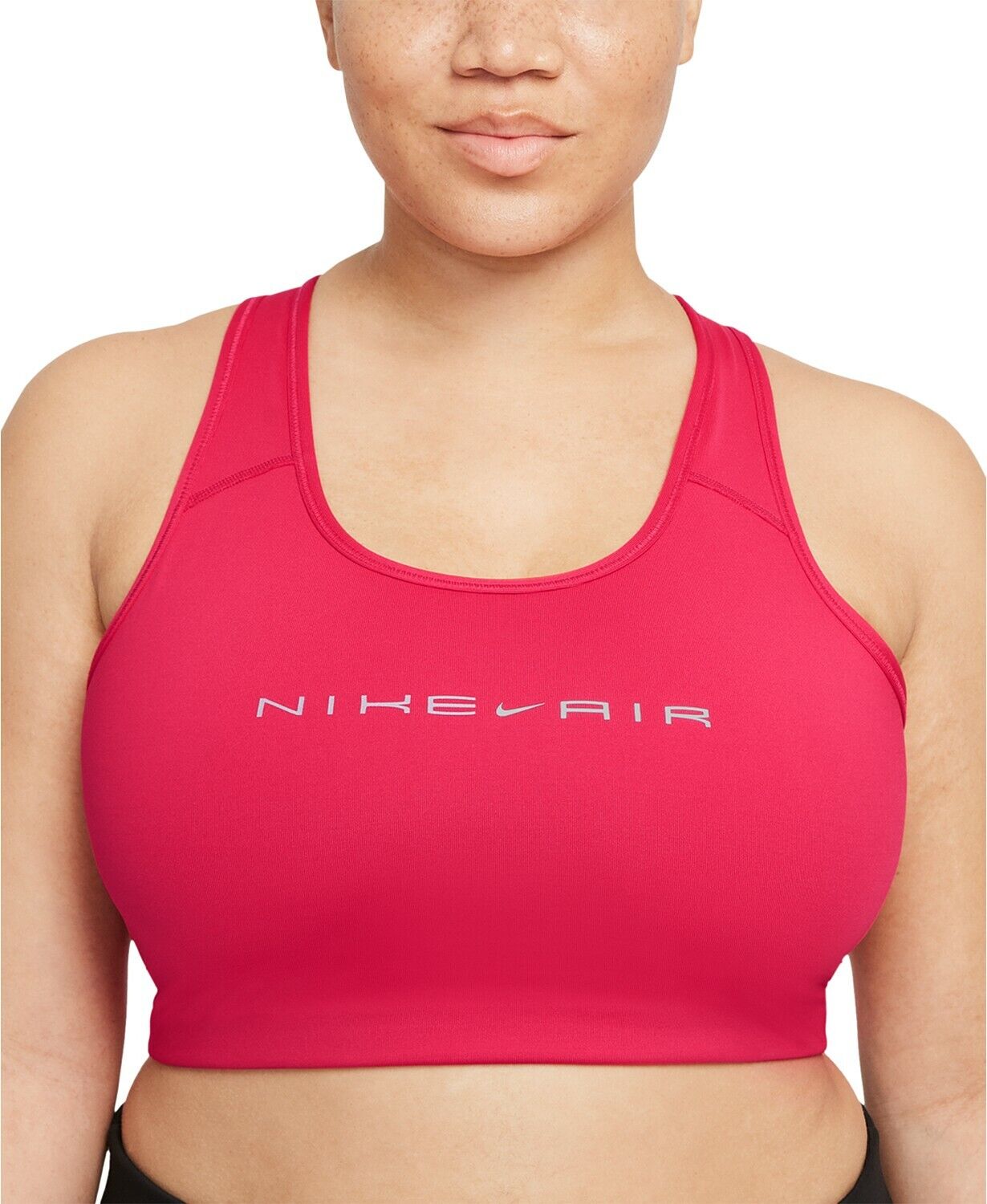 Sutiã esportivo Nike Swoosh feminino vermelho tamanho 1X