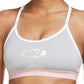 Sutiã esportivo Nike Dri Fit Indy Colorblocked feminino, cinza-fumaça, tamanho médio