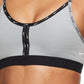 Sutiã esportivo Nike Dri Fit Indy de baixo impacto feminino, cinza, tamanho extragrande