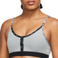 Sutiã esportivo Nike Dri Fit Indy de baixo impacto feminino, cinza, tamanho extragrande