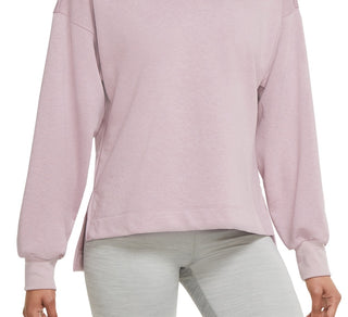 Moletom Nike Yoga French Terry Feminino Roxo Tamanho Médio