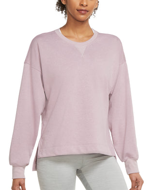 Moletom Nike Yoga French Terry Feminino Roxo Tamanho Médio