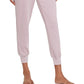 Calça de moletom Nike Yoga French Terry Jogger feminina rosa tamanho grande