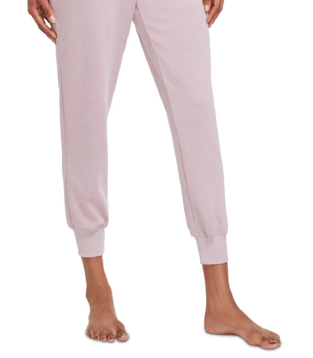 Calça de moletom Nike Yoga French Terry Jogger feminina rosa tamanho grande