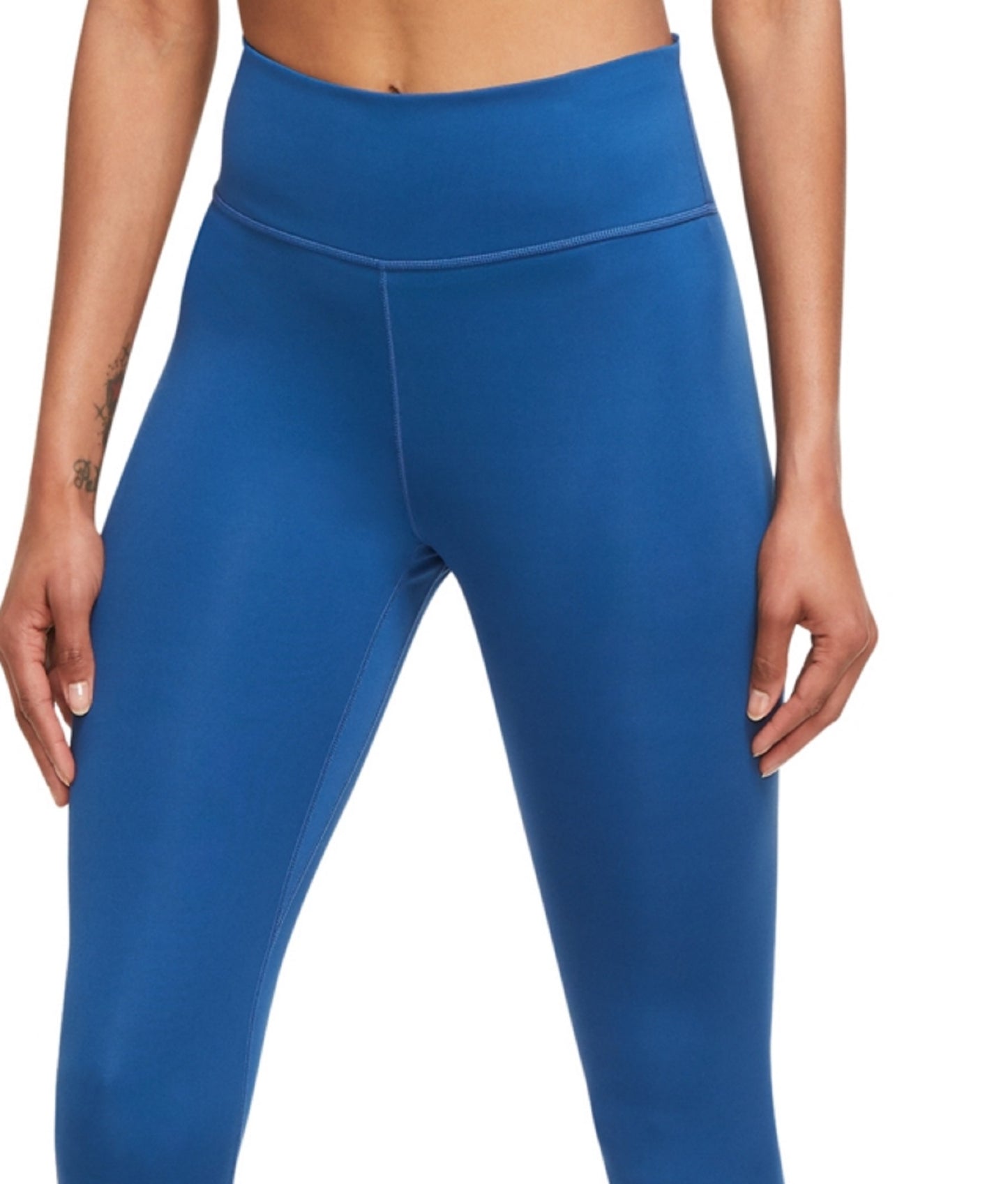Leggings curtas Nike femininas, azul, tamanho 2X