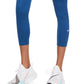 Leggings curtas Nike femininas, azul, tamanho 2X