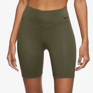 Shorts de ciclismo Nike feminino de cintura média 7, verde, tamanho 2XL